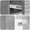 Wall Mounted Nightstand Set 2 pcs Concrete Grey 49 x 34.5 x 20 cm