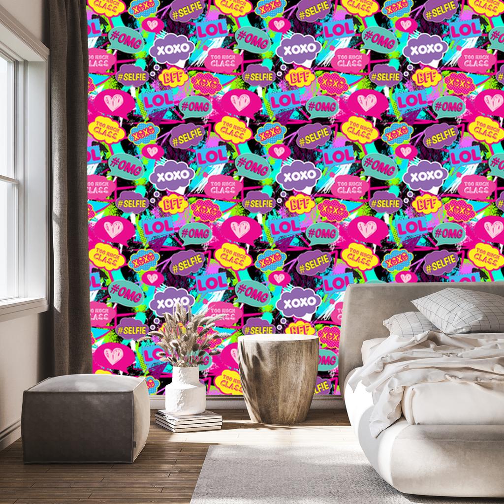 Pop art wallpaper for living room and bedroom 50x1000