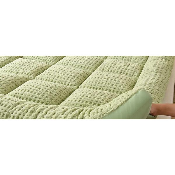 WTEMPO Plaid Printed Foldable High Quality Soft Mattress School Dormitory Mattress Winter Thickened Plush Bedroom Bed Sheet Tatami Plush Pads