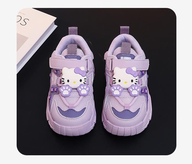 Hello Kitty Lightweight Breathable Running Shoes for Girls, Summer 2026 Edition