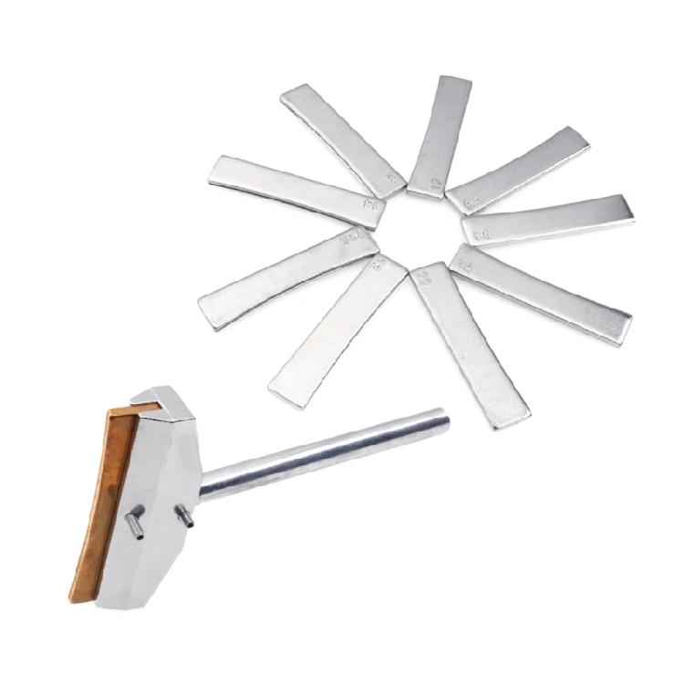 Gitarre Bass Bundpresse Dorn & Radiale Bund-Einlagen Instrumentenbauer Werkzeug mit Schraubenschlüssel