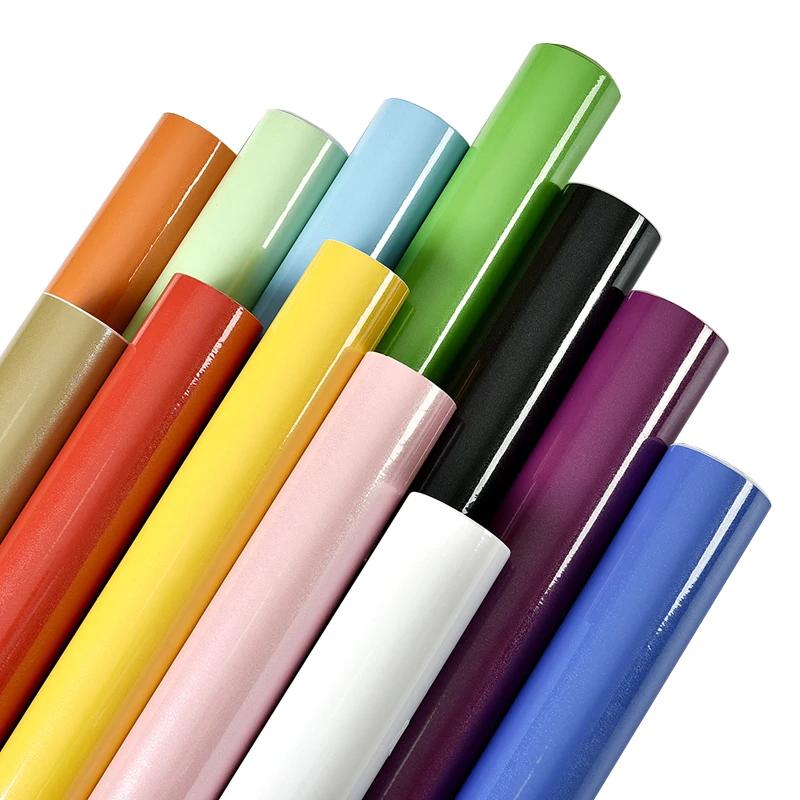 Pearl White DIY Decorative Film PVC Self Adhesive Wall Paper Furniture Renovation Stickers Kitchen Cabinet Waterproof Wallpaper