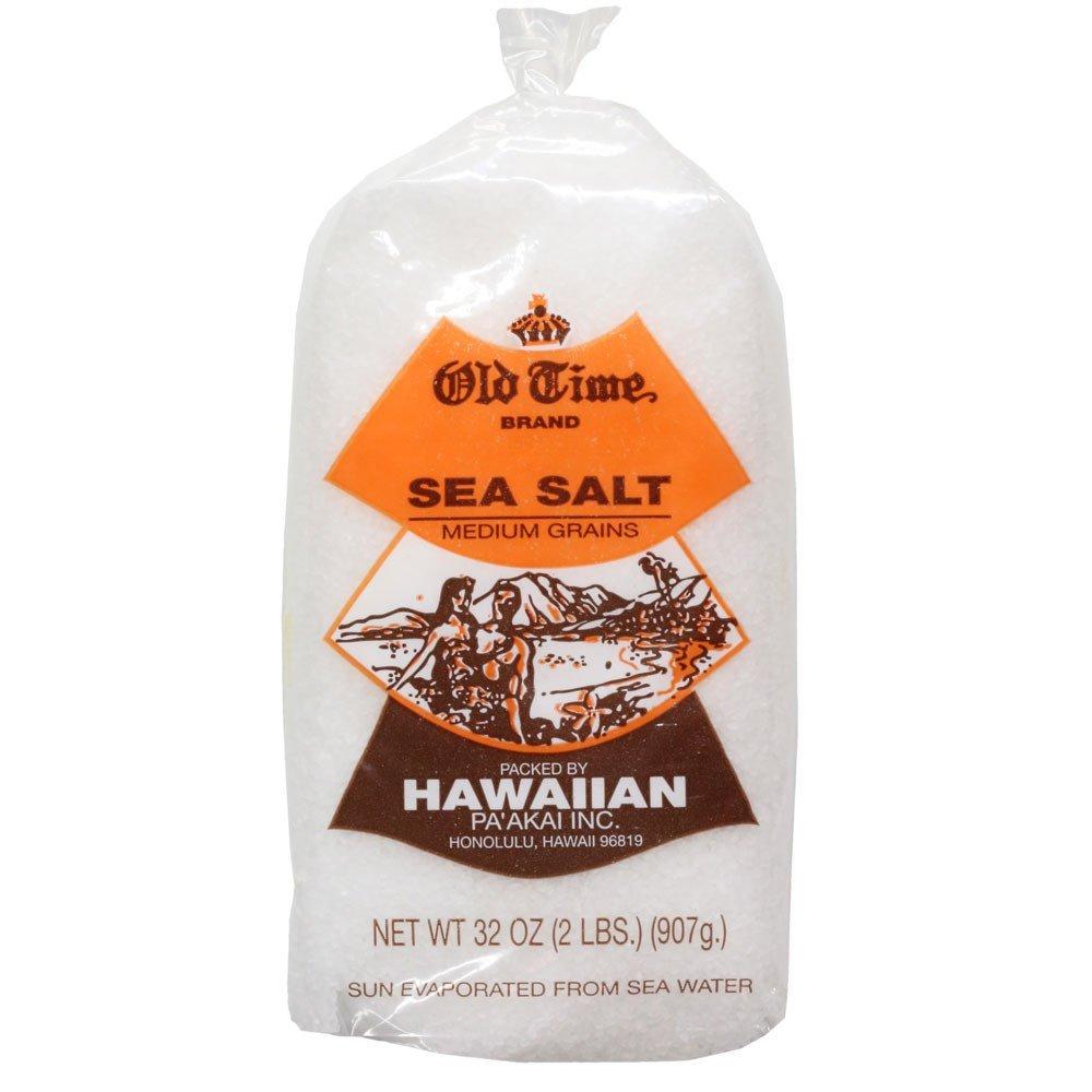 

Hawaiian White Sea Salt from the Hawaii Islands 2lb Hawaiian Souvenir - Bag,