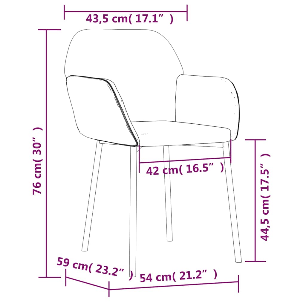 Dining Chairs 2 Pcs. Cream Fabric and Faux Leather