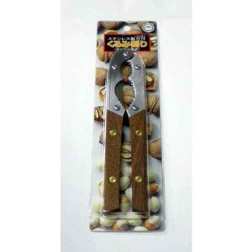 AS ONE 802701 YK Tonbo Rose Handle Walnut Cracker with Blade, 5186y