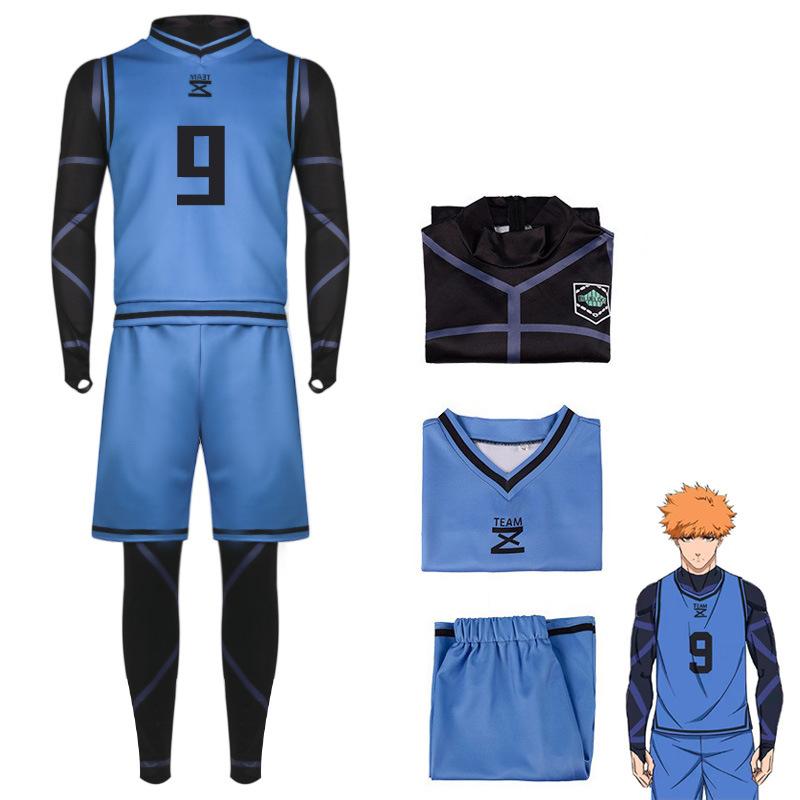 Anime Blue Lock Cosplay Chigiri Hyoma Bachira Meguru Kunigami Rensuke Isagi Yoichi Cosplay Costume Unisex Jersey Jumpsuit Outfit