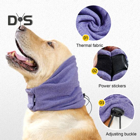 Dog Calming Hoodie Hematoma Ear Wraps Dog Head Cover Ear Muffs for Anxiety Relief Ear Protector Pet Supplies