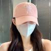 Women's Sweet Bowknot Embroidery Baseball Cap Solid Color Korean Style Peaked Cap Outdoor Soft Cotton Snapback Sun Visor Hat
