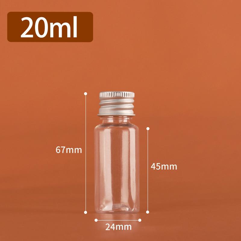 5Ml-500Ml Plastic Bottle Aluminum Cap Transparent Empty Bottle Lotion Sample Cosmetic Dispensing Bottles For Travel