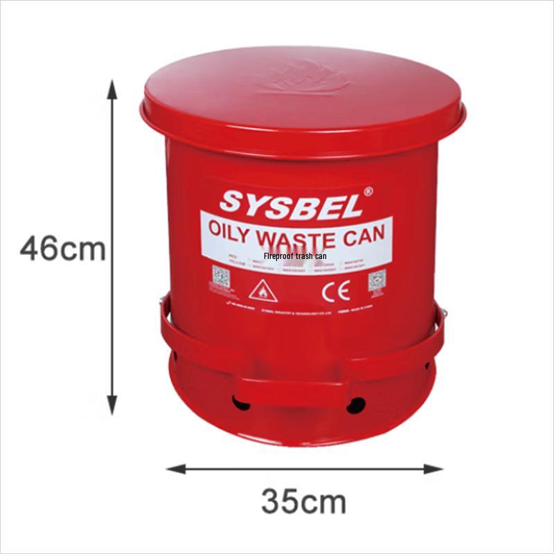 SYSBEL Industrial Fire & Chemical Resistant Waste Bin