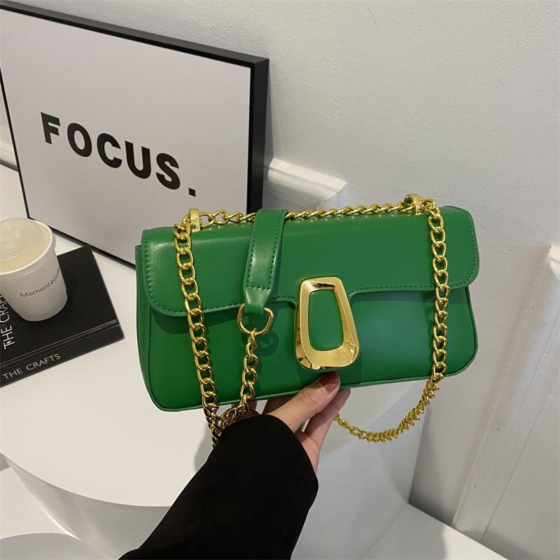 Fashion chain small square bag women's new trend simple shoulder bag casual personality women's messenger bag bag