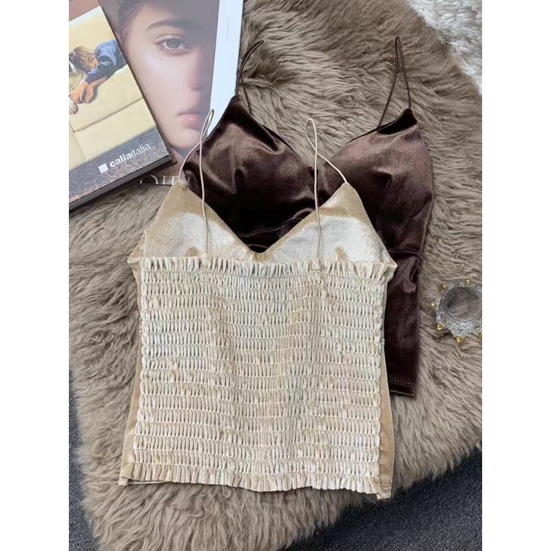 Maillard Canary Camisole Women's Autumn Winter Plus Size Slimming with Chest Pad on The Bottom of The Back Top