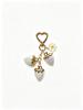 Charming Bowknot Heart-Shaped Strawberry Keychain
