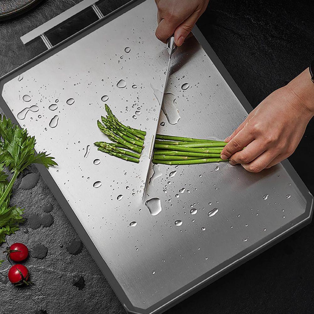Scratch Resistant Stainless Steel Cutting Board Mildew-resistant Kitchen Chopping Block  Restaurant
