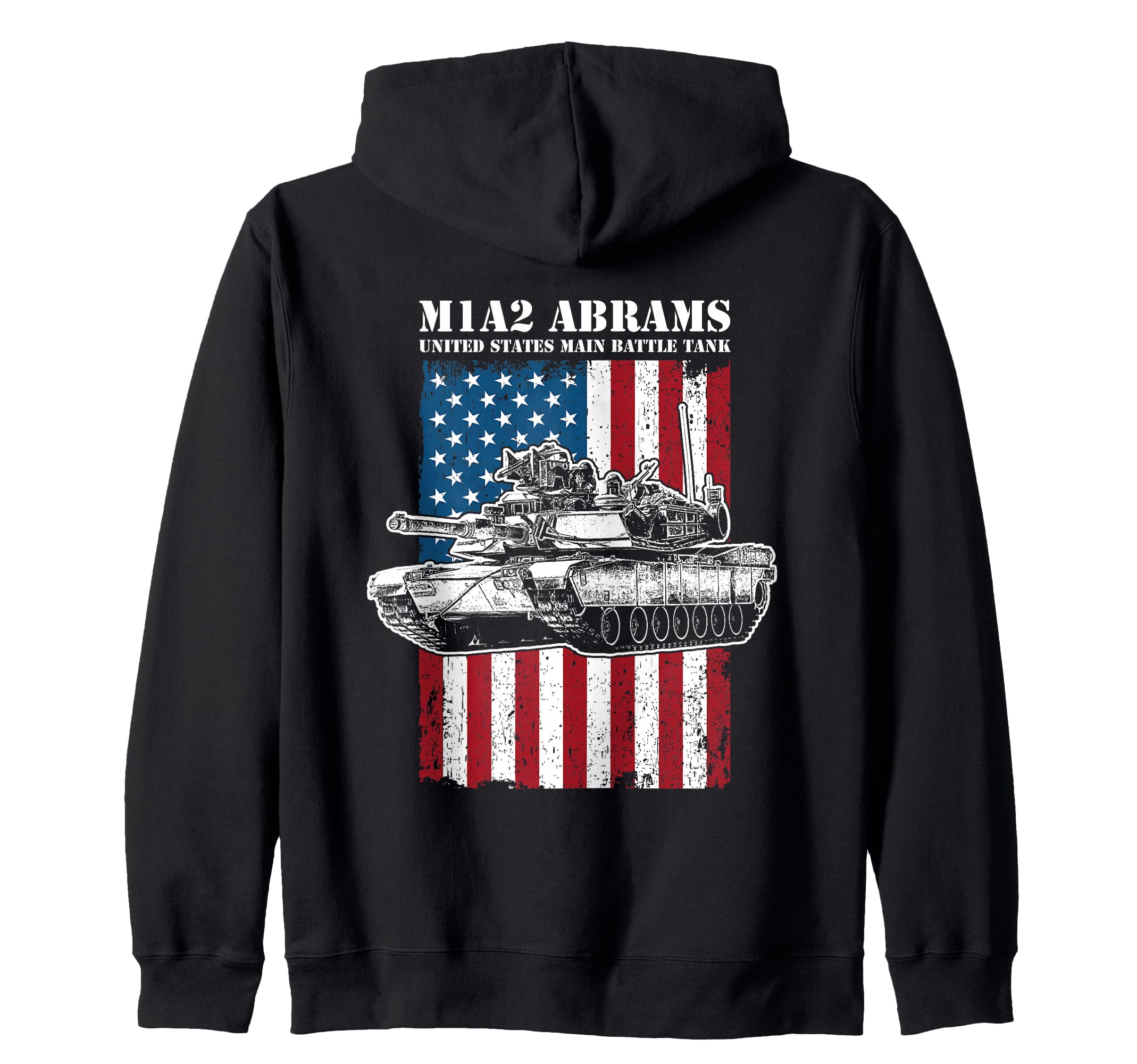 

M1A2 Abrams Main Battle Tank Zip-Up Hoodie
