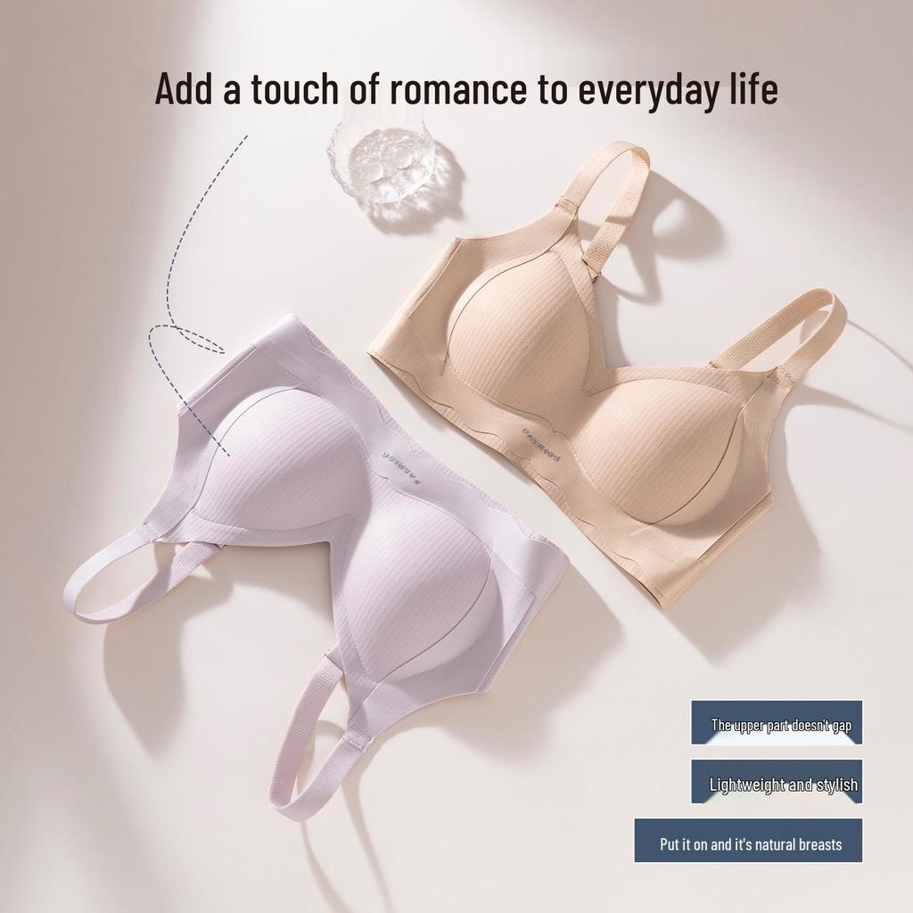 Wireless Push-up Bra with Palm Cup Support, Side Control & Beautiful Back Design for Women