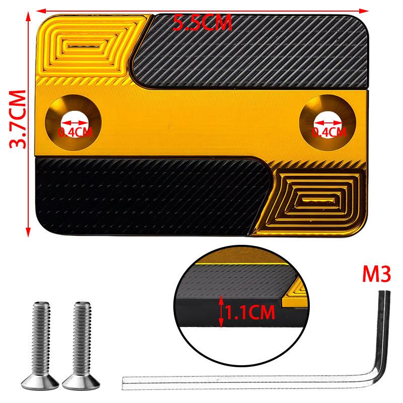 Motorcycle Aluminum Brake Fuel Oil Cap Master Cylinder Cover Fluid Guard Engine Oil Cap Tank Cover
