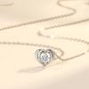Beating Heart Necklace Women'S Fashion Light Luxury Niche High-End Love Smart Pendant Item Jewelry Gift Premium