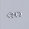2 PZ Orecchini a Cerchio Quadrati Colore Oro Donna Uomo Acciaio Inossidabile Huggie Minimalista Punk Unisex Rock Orecchini Gioielli Piercing