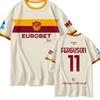 26-27 Season New Roma Team Kit Away Style 3D Digital Print Quick Drying Short Sleeved T-shirt for Male Fans FamilyMatching