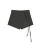 Aejeuyua Folding Hip Logo Shorts Charcoal
