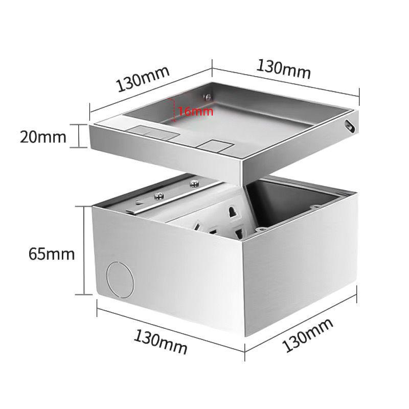 Stainless Steel Waterproof Marble Inlaid Hidden Floor Socket for Water Purifier