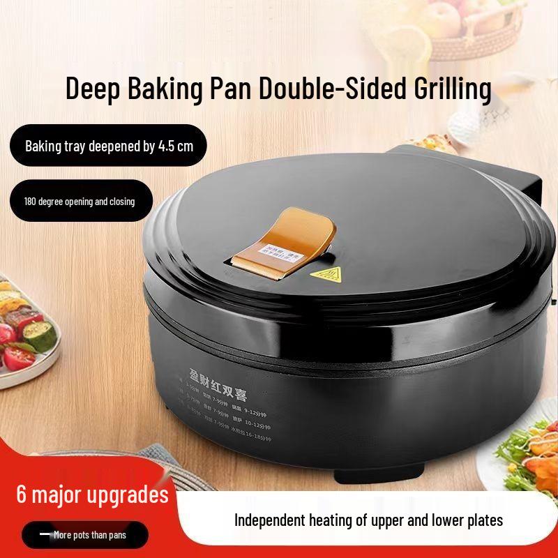 Dual-Sided Non-Stick Electric Griddle and Pancake Maker