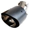 Mukojima Automotive Parts Manufacturing Straight Muffler Cutter for Stainless with Angle Adjustment (MY-44) Downward-Facing Mufflers, Carbon-Look