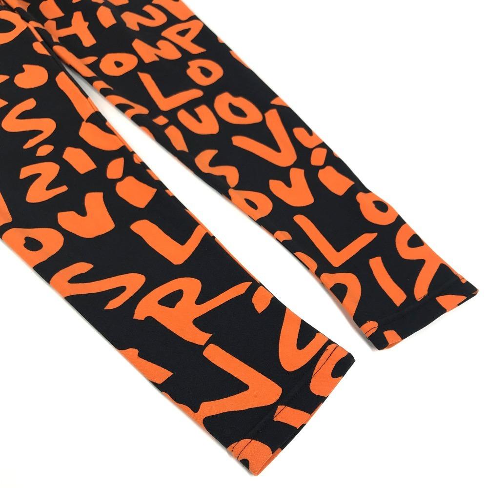 Louis Vuitton MonogramGraffiti Bottoms Pants All-over Pattern Pants Orange/Black