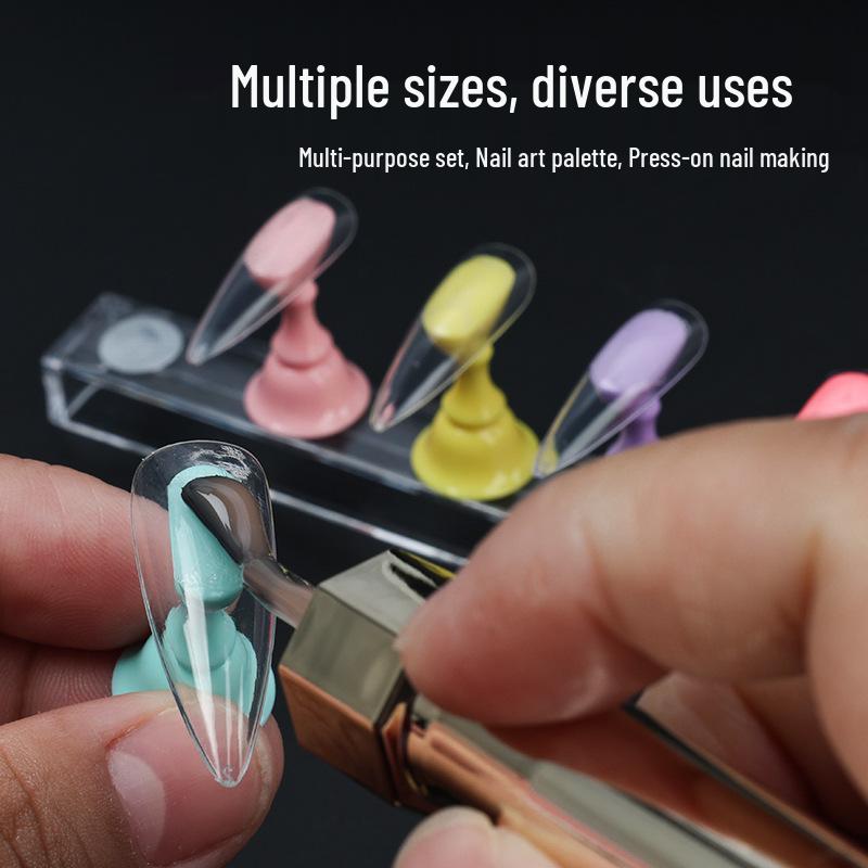 Seamless Manicure: Square to Water Drop Shape Oval Wearable Nails Fake Fingernail Stickers