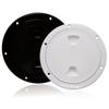 4" 6" 8" Deck Cover Round Hatch Cover Non Slip Screw Out Deck Plate Black White Marine Accessories for Marine Boat RV Yacht