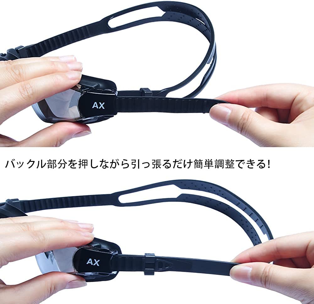 KOZUMUWAN Plavecké brýle pro měkký silikonový nos Čiré Široké zorné pole Vhodné pro dospělé a profesionály UV Ochranné pouzdro na nos Dospělí, Proti zamlžování,