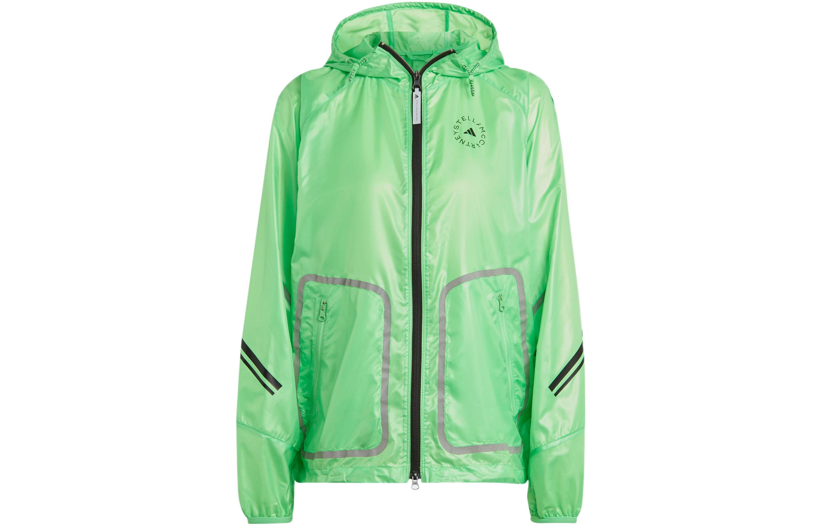

Adidas X Stella McCartney Jackets Women s Green Stand Collar Moderate Other HR2213 M