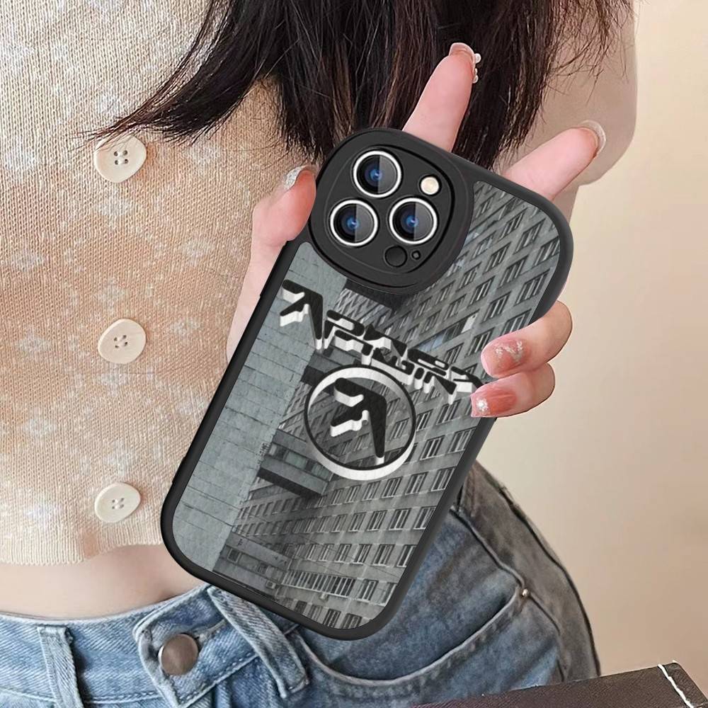 Musician A-Aphex T-Twin Leather Phone Case For Iphone 16 15 14 Plus 13 12 11 Pro Max Case