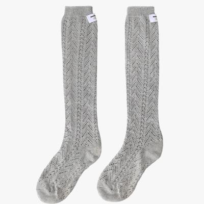 Mellotory Crochet Lace Knee Socks (gray)