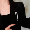 Safety Pin Brooch Brooch Pins for Women Fashion Anti-Exposure Zircon Tightener Rhinestone Clip Vintage for Women Evening Formal