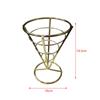 French Fries Stand Fried Chicken Display Rack, Metal Wire French Fry Holder for Restaurant, Cafe, Buffet Food Serving