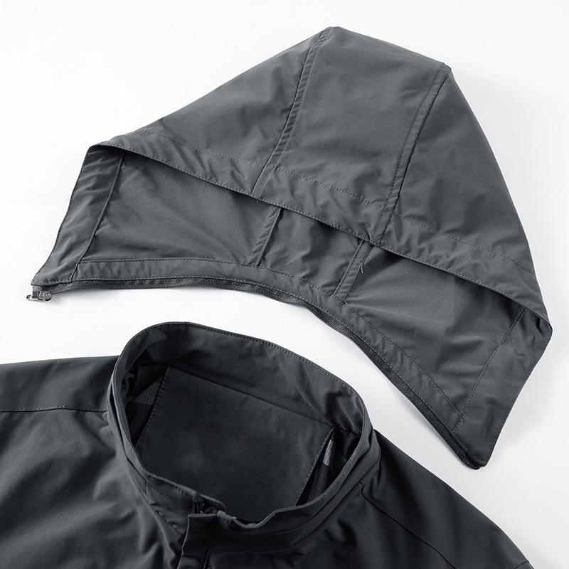 Men's Spring New Casual Large-size Men's Jacket Men's Hat-off Jacket