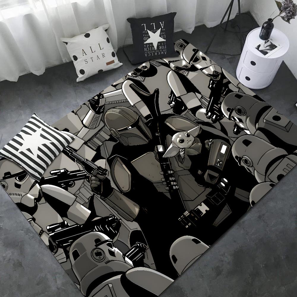 

M-МандалорианецS Коврики для комнаты Малыша Йоды Дешевые Противоскользящие Современные Ковры для гостиной и балкона с принтом для дома 40x60cm