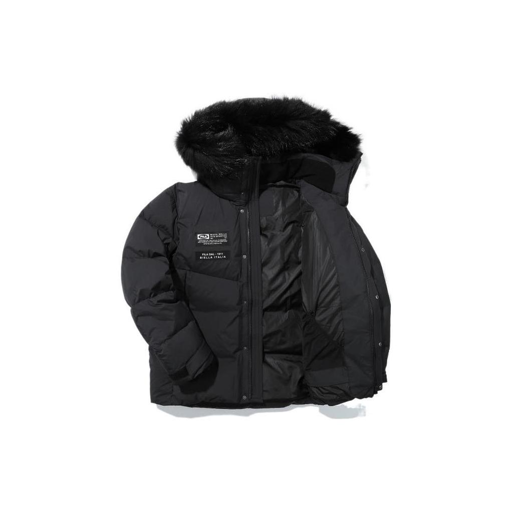 FILA Down Jackets Men's Black Hooded Moderate Other FS2DJD4201M-BLK