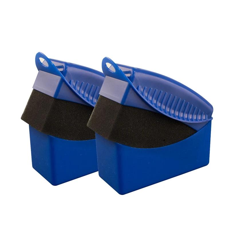 Car Wheel Detailing Polishing Waxing Sponge Brush with Cover Wheel Hub Tire Contour Washing Cleaning Brush Car Wash Accessories