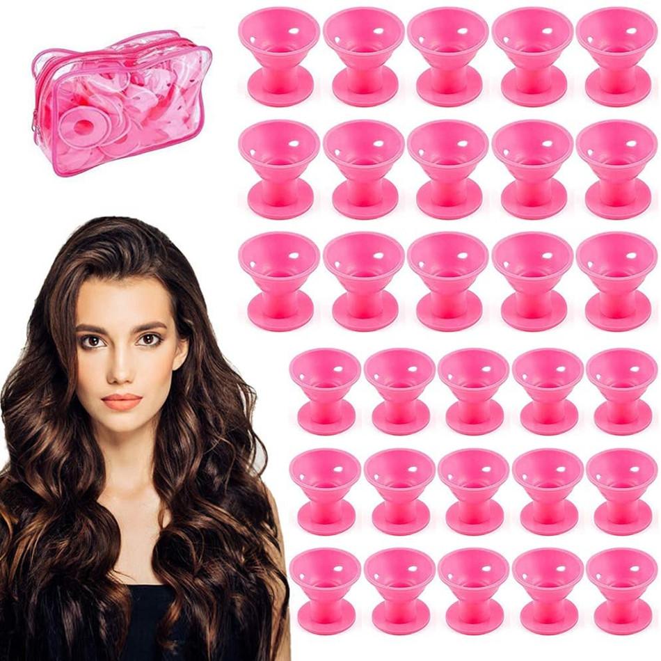 Buy Silicone Hair Curlers,40 Pcs Magic Silicone Hair Curlers Soft