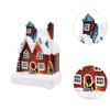 Lighted Up Christmas Village House Gift Decors LED Lighted Christmas Village for Home Indoor Outdoor Bookshelf Office Cabinet