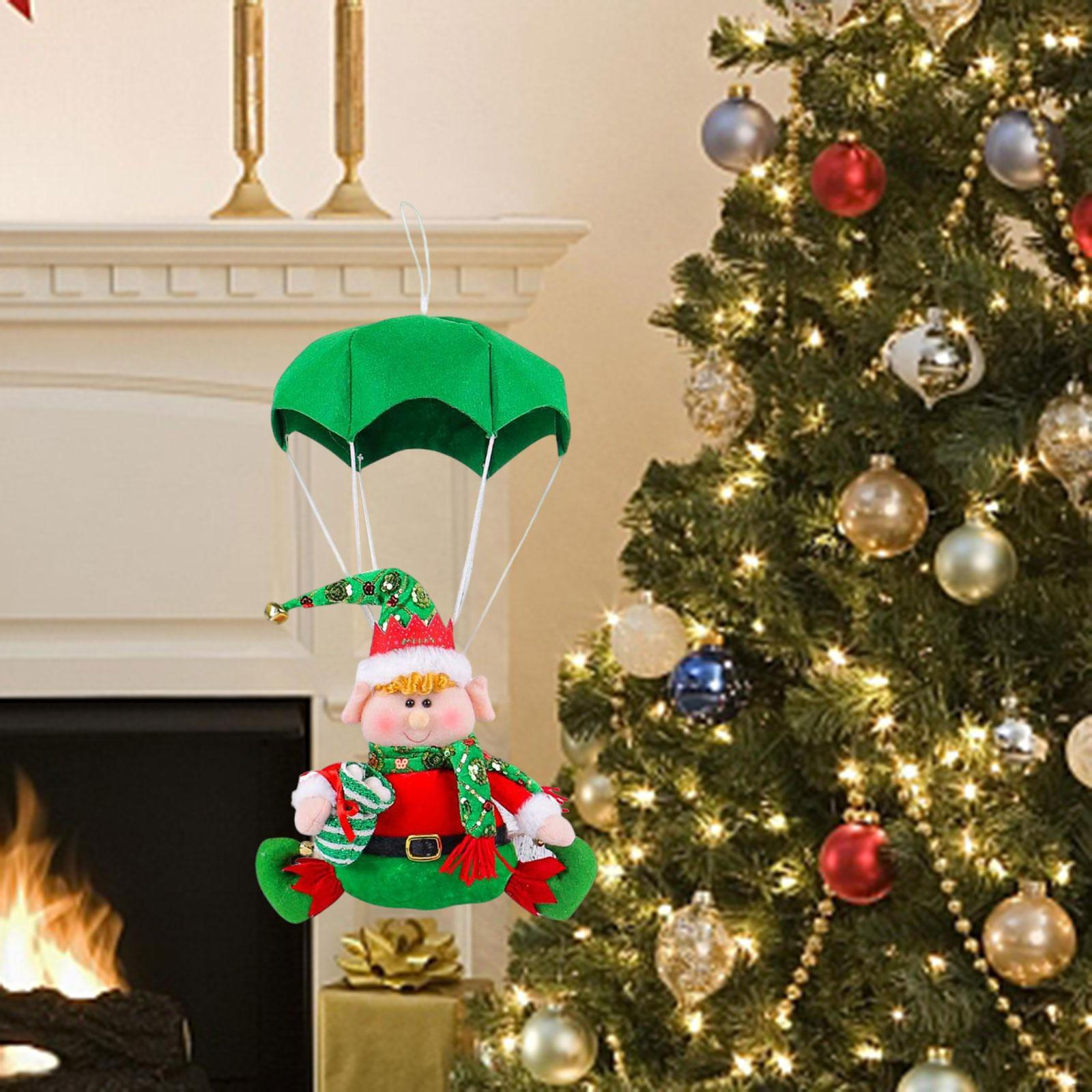 

Christmas Hanging Doll Pendant Decorative Home Decoration Xmas Tree Ornament for Gift Cafe зелений