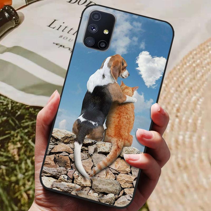 For Samsung Galaxy M51 Case Wolf Cartoon Silicon Soft TPU Back Cover For Samsung M51  Phone Cases GalaxyM51 M 51 M515F Coque