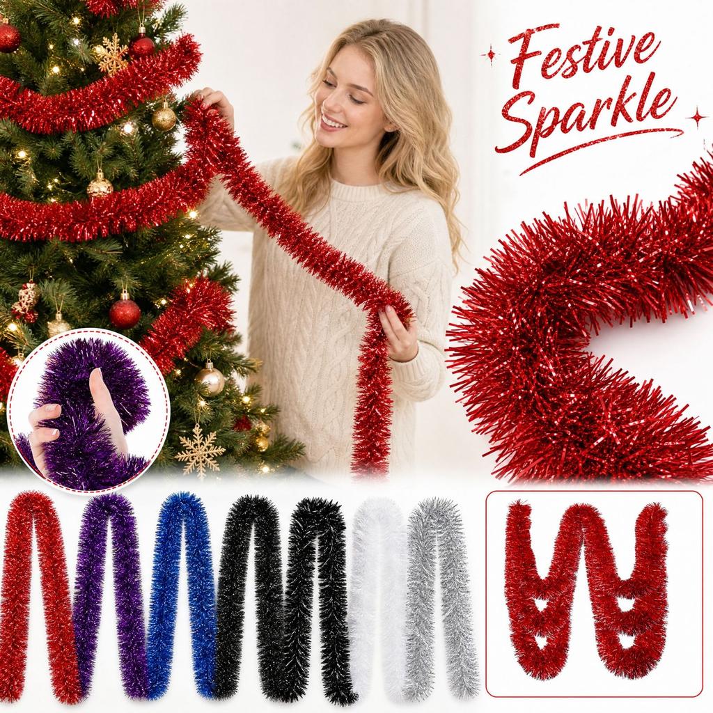 Christmas Streamers Ribbon 2m Multicolor Party Decorations for Holiday Celebration