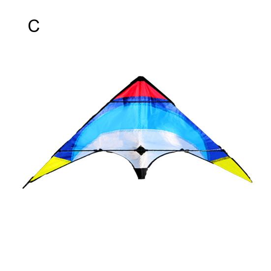 Kite Colorful Large Sound 1.2M Triangle Stunt Kite for Playing