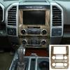 Interieur Mittelkonsole Navigationspanel Zierleiste für Ford F150 2015-20 Holzmaserung