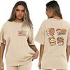 Bubu Dudu Velikost EU Topy Roztomilé tričko Manga Ženy Muži Legrační tričko Grafika Tričko pro volný čas Y2k Streetwear Kreslené gotické oblečení