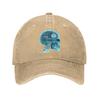 Summer Rapper Plk Mental Baseball Cap Sun  Sun-Proof Print Washed Trucker Hat Couple Women Stylish Outdoor Sports Baseball Caps